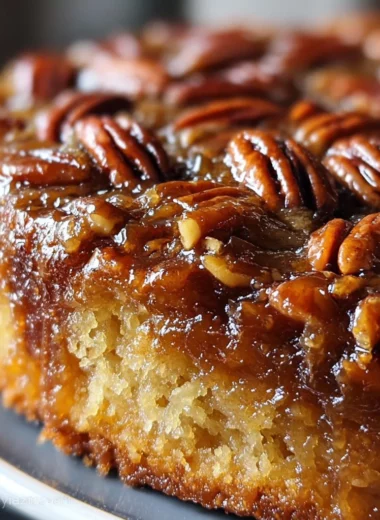 Pecan Upside-Down Cake
