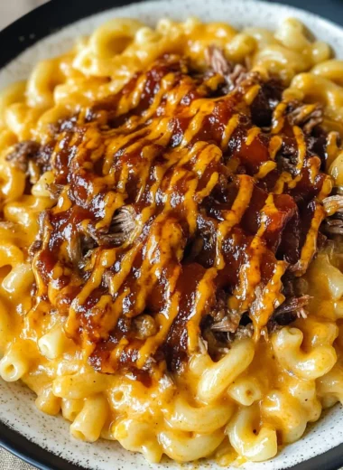 Pulled beef Mac and Cheese