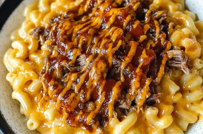 Pulled beef Mac and Cheese
