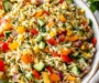 Rainbow Orzo Salad
