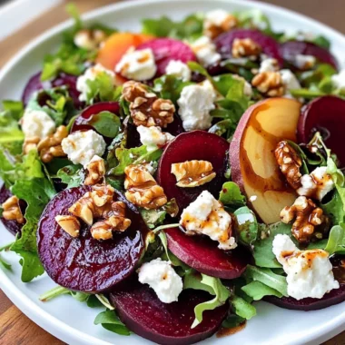 Roasted Beet & Goat Cheese Salad