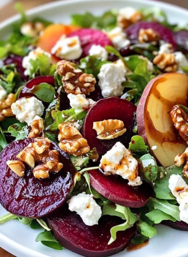 Roasted Beet & Goat Cheese Salad