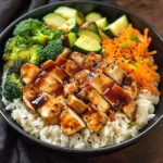 Teriyaki Grilled Chicken and Veggie Rice Bowls