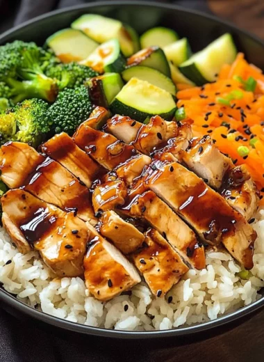Teriyaki Grilled Chicken and Veggie Rice Bowls