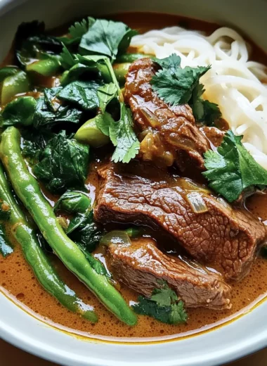 Thai Red Curry Beef Stew (Slow Cooker)