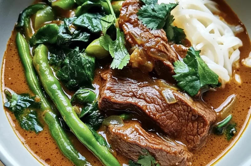 Thai Red Curry Beef Stew (Slow Cooker)