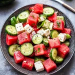 Watermelon Cucumber Salad Recipe