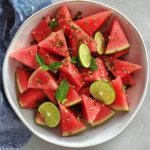 Watermelon Mint Salad with Lime Dressing