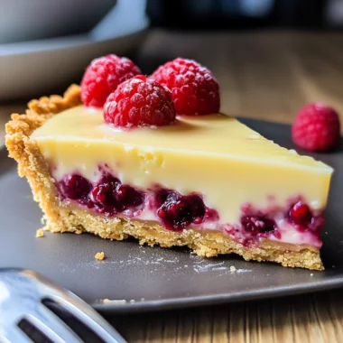 White Chocolate Raspberry Tart