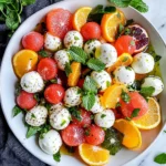 Winter Citrus Melon Caprese Salad