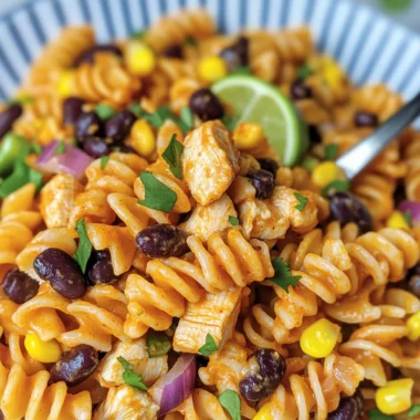 Zesty Chicken Enchilada Pasta Salad