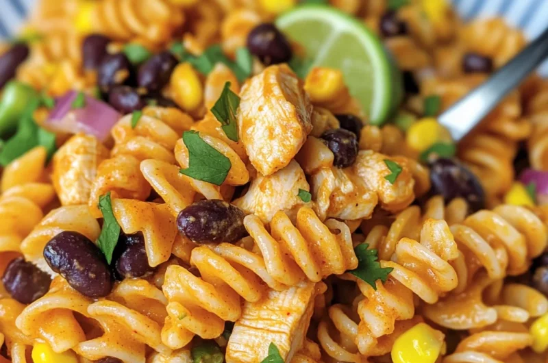 Zesty Chicken Enchilada Pasta Salad