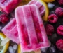 3-Ingredient Keto Raspberry Lemon Popsicles