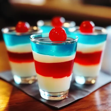 4th of July Firecracker Jell-O Cups