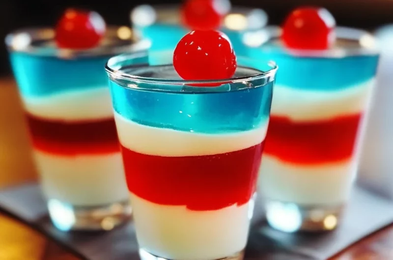 4th of July Firecracker Jell-O Cups
