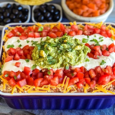 American Flag Layered Dip