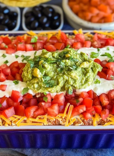 American Flag Layered Dip