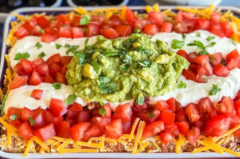 American Flag Layered Dip