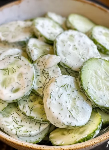 Creamy Cucumber Salad