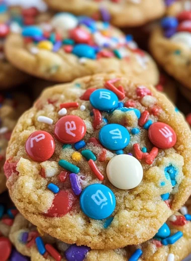 Fireworks Pudding Cookies