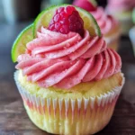 Fluffy Raspberry Lime Cupcakes