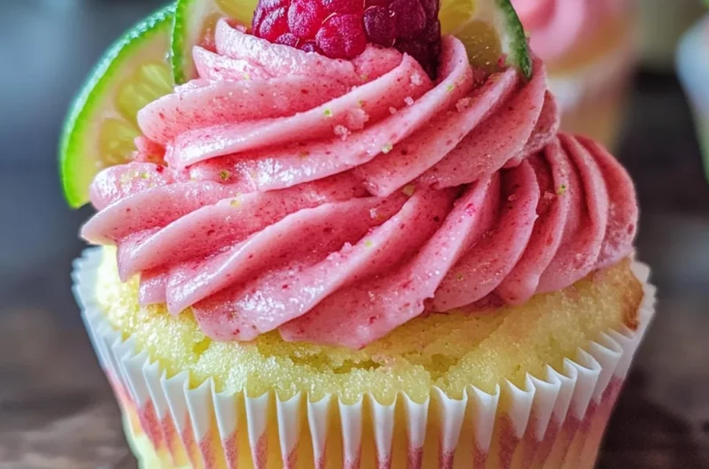Fluffy Raspberry Lime Cupcakes