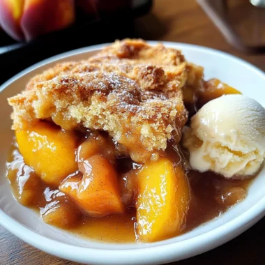 Fresh Peach Cobbler