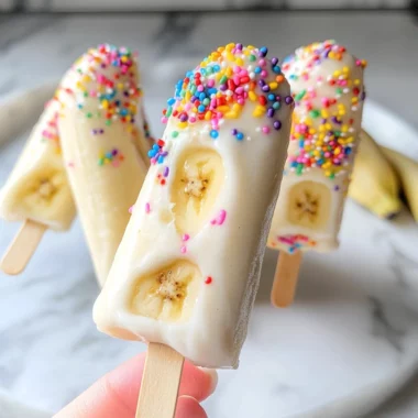 Frozen Banana Yogurt Pops
