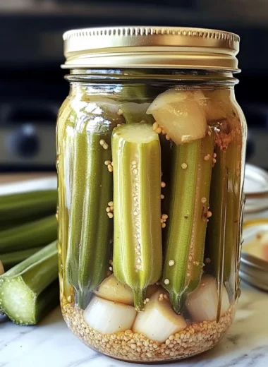 Garlic-Dill Pickled Okra (crunchy, not slimy probiotic snack!)