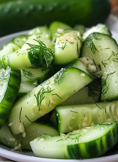 Garlic Dill Cucumbers