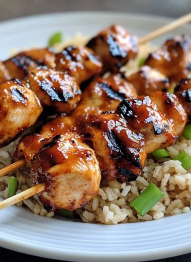 Grilled Asian Sweet and Spicy Chicken Skewers