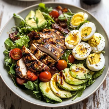Grilled Balsamic Chicken Cobb Salad