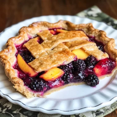 Grilled Berry Peach Pie