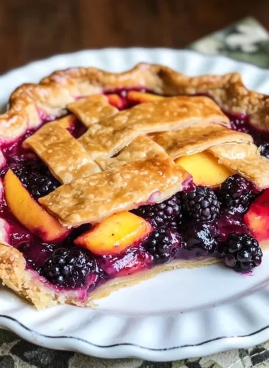 Grilled Berry Peach Pie