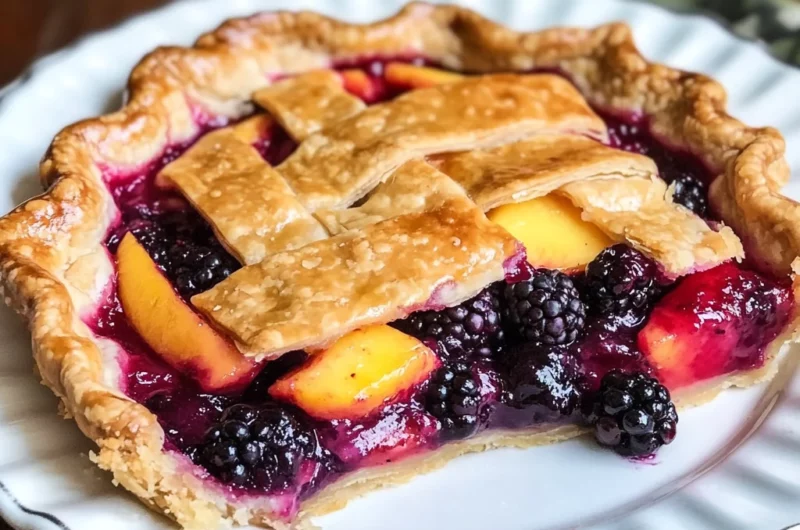 Grilled Berry Peach Pie