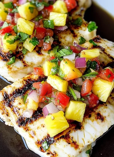 Grilled Mahi Mahi with Pineapple Salsa