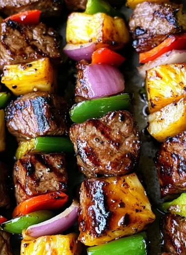 Hawaiian Steak Kabobs