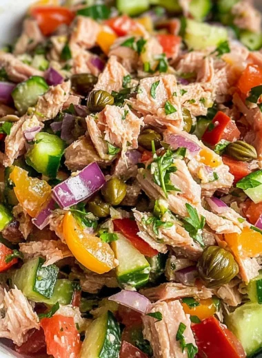 Healthy Mediterranean Tuna Salad (No Mayo)
