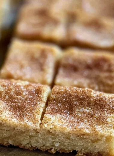 Homemade Snickerdoodle Cookie Bars