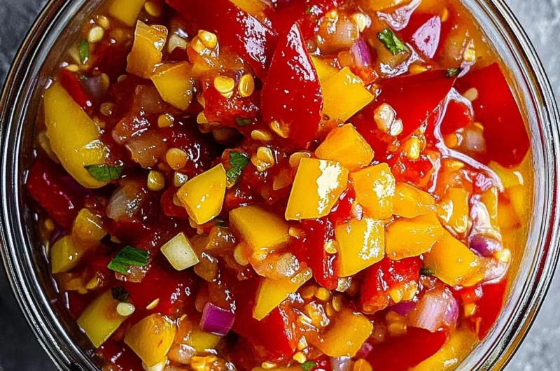 Homemade Sweet Pepper Relish Recipe