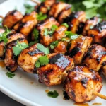 Honey Beer BBQ Chicken Skewers
