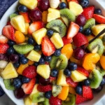 Honey Lime Rainbow Fruit Salad