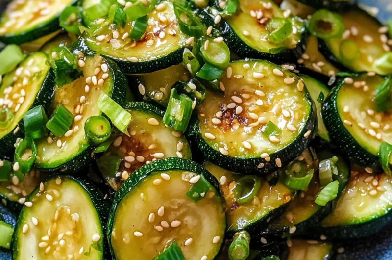 Korean zucchini side dish recipe