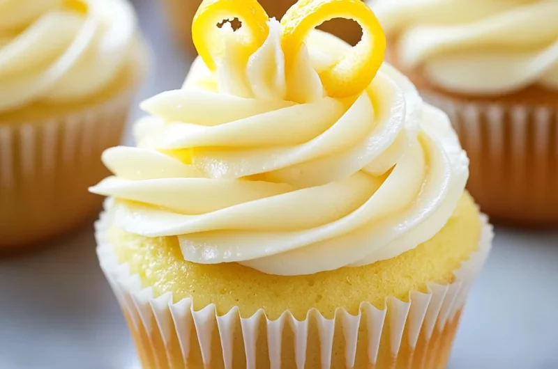 Lemon Cupcakes with Lemon Cream Cheese Frosting
