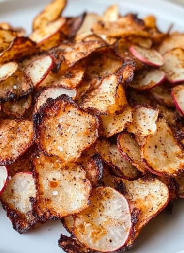 Low Carb Keto Air Fryer Radish Chips