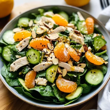 Mandarin Chicken Salad with Lemon Vinaigrette