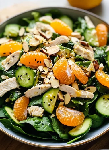Mandarin Chicken Salad with Lemon Vinaigrette