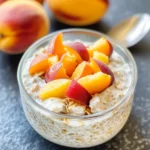 Nectarines and Cream Overnight Oats