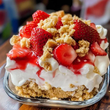 No Bake Strawberry Shortcake Dessert Recipe