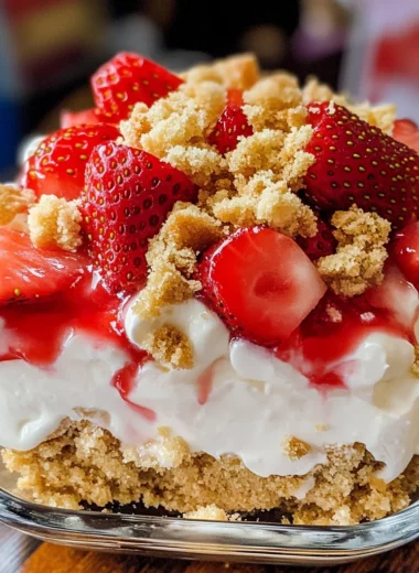No Bake Strawberry Shortcake Dessert Recipe